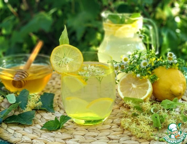 Рецепт: Липовый лимонад с мятой