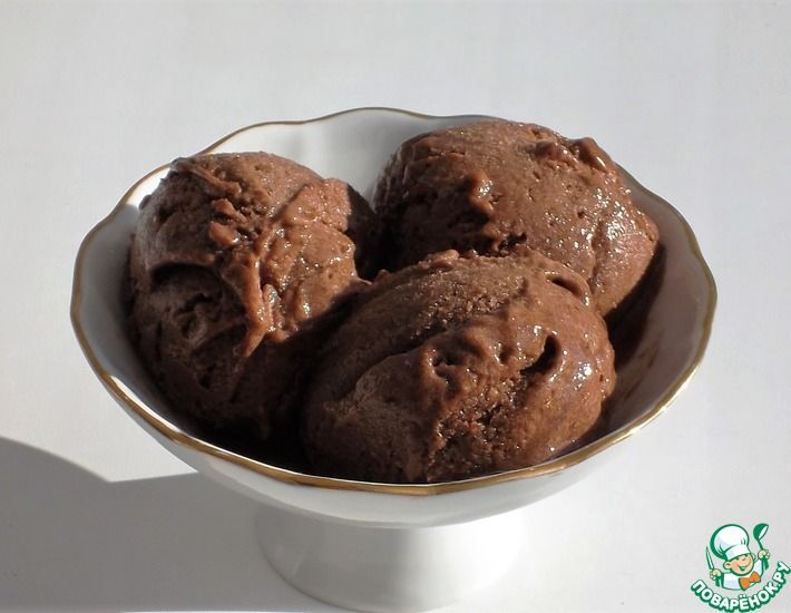 Рецепт: Шоколадное банановое мороженое из двух компонентов