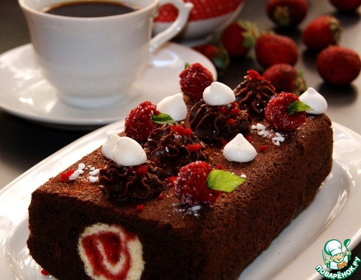 Рецепт: Шоколадный фаршированный кекс