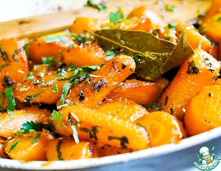 Рецепт: Морковь в чесночном карамельном соусе