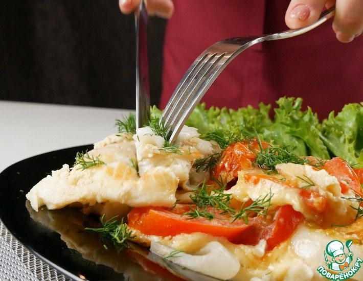 Рецепт: Рыба в соусе с помидорами