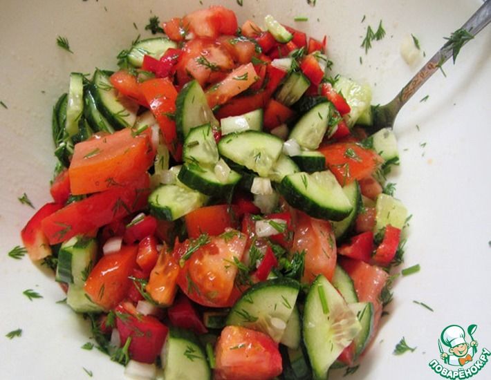 Рецепт: Овощной салат а-ля Сычица