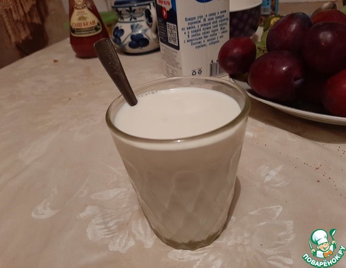 Рецепт: Молоко с ножами