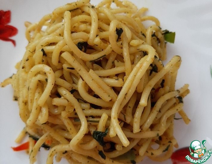 Рецепт: Острые спагетти с карри
