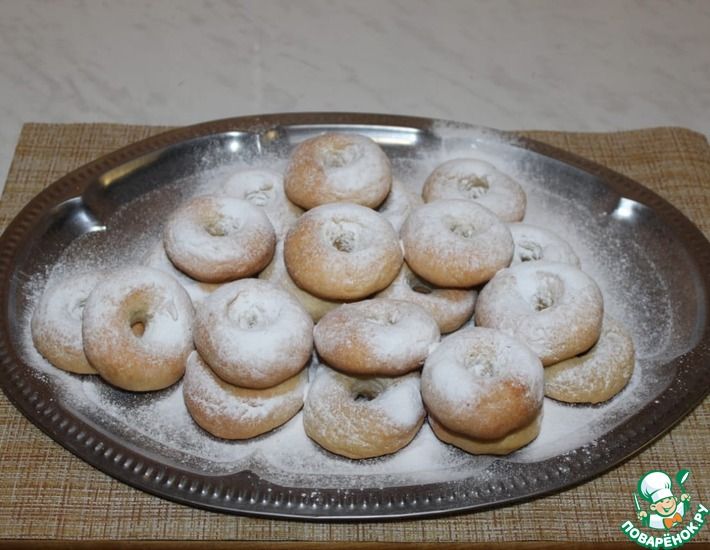 Рецепт: Творожные пончики в духовке
