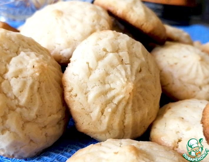 Рецепт: Песочное печенье на майонезе