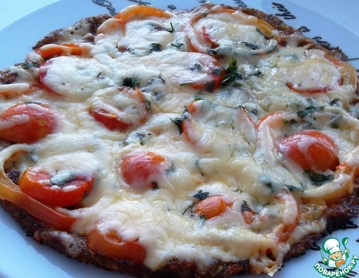 Рецепт: Кабачковая пицца на сковороде