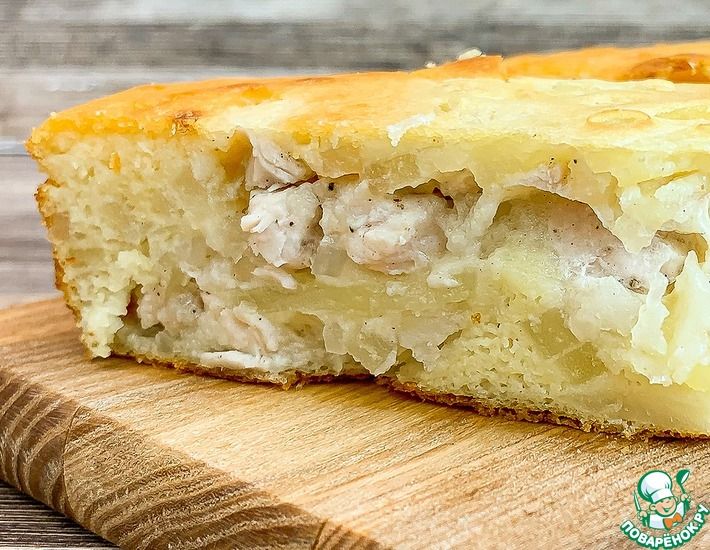 Рецепт: Пирог с курицей и картофелем