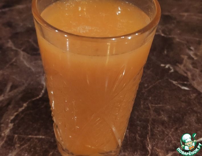Рецепт: Натуральный персиковый сок