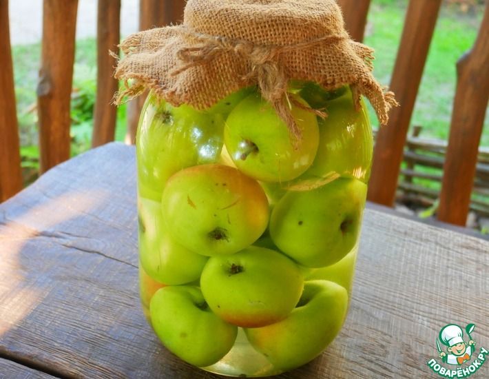 Рецепт: Моченые яблоки на зиму