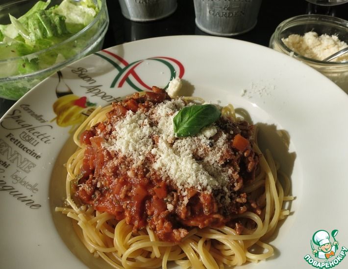 Рецепт: Спагетти Болоньезе