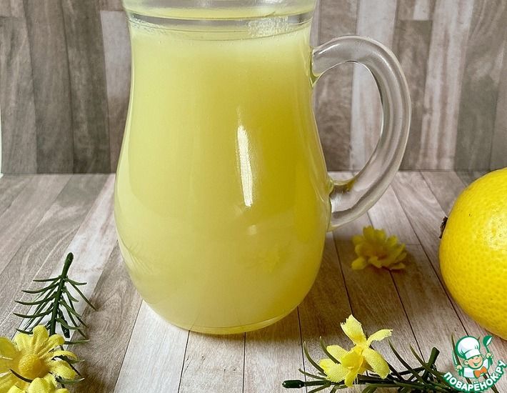 Рецепт: Лимонный кремовый сироп