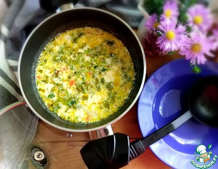 Рецепт: Сливочно-овощной суп с брюссельской капустой