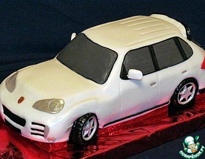 Рецепт: Торт 3D-Автомобиль. Сборка и украшение