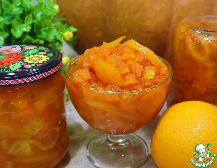 Рецепт: Варенье из тыквы с апельсином