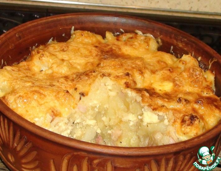 Рецепт: Картофель под сырной корочкой