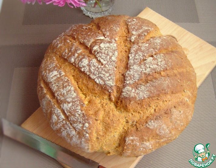 Рецепт: Тыквенно-овсяный хлеб
