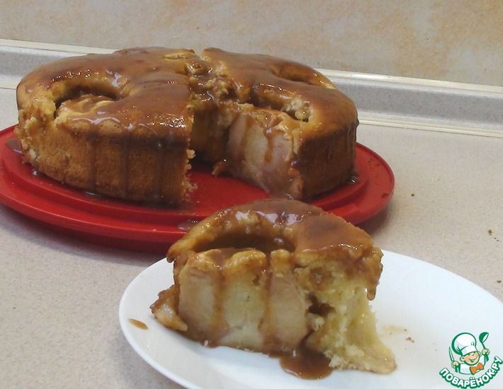 Рецепт: Яблочный пирог с карамелью
