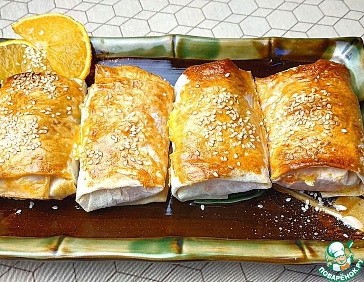 Рецепт: Морковные пирожные в лаваше