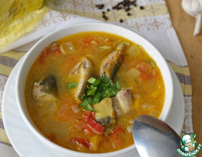 Рецепт: Суп-рагу из рыбы с овощами