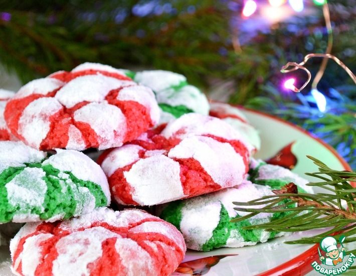 Рецепт: Рождественское печенье с трещинками