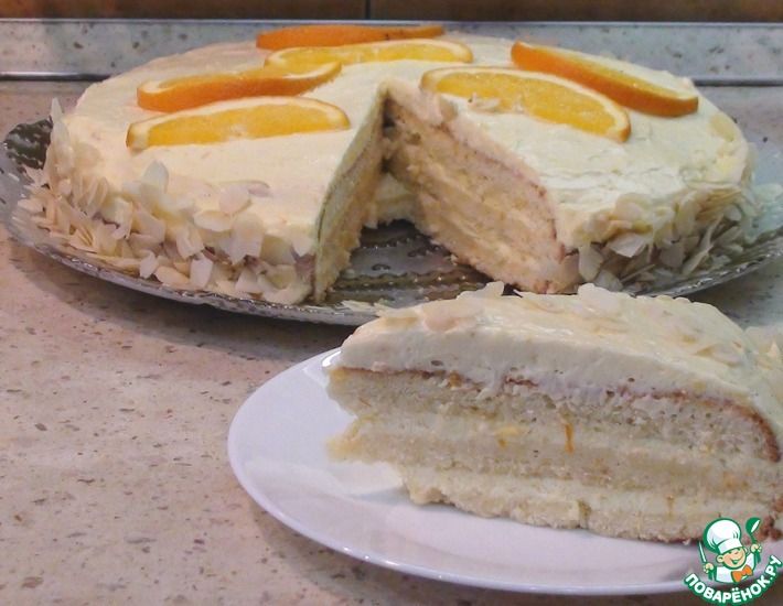 Рецепт: Апельсиновый торт Ламбада
