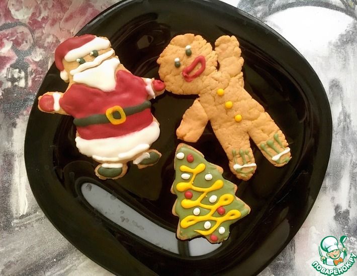 Рецепт: Имбирное печенье на Рождество