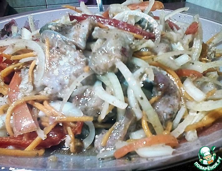 Рецепт: Салат хе по-корейски из рыбы — пошаговый рецепт с фото
