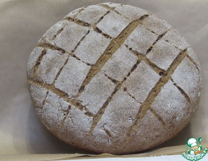 Рецепт: Хлеб классический пшенично-ржаной на закваске