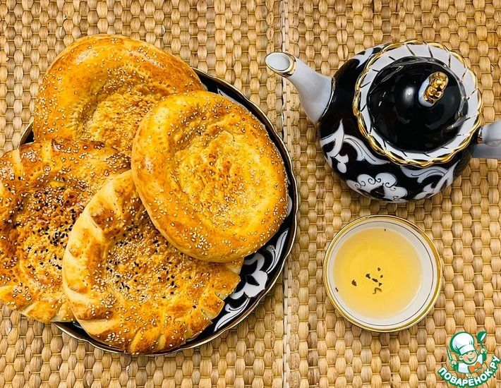 Рецепт: Настоящие Узбекские лепешки на молоке