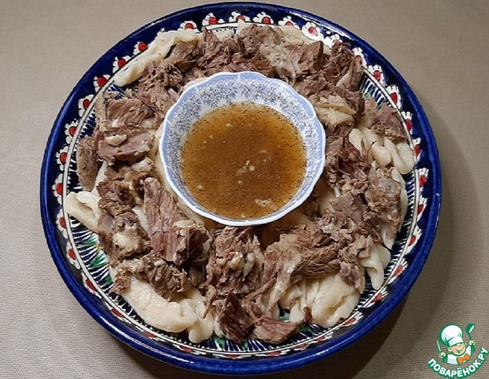 Рецепт: Чеченский жижиг галнаш (галушки с мясом)