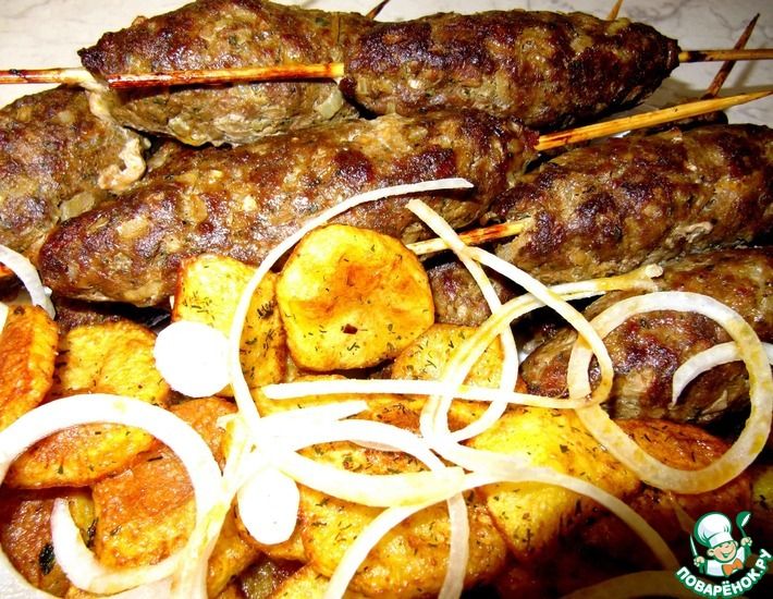 Рецепт: Сочный люля-кебаб из мяса косули