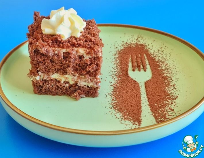 Рецепт: Нежный шоколадный торт