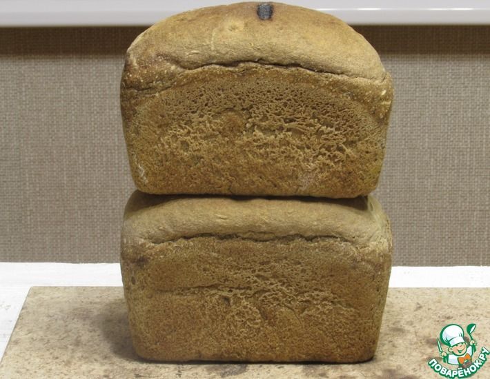 Рецепт: Хлеб на солодовой заварке и закваске