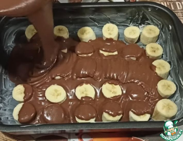 Рецепт: Шоколадный Пирог с Бананом | Простой Рецепт за 5 минут | Очень Вкусный Шоколадный торт