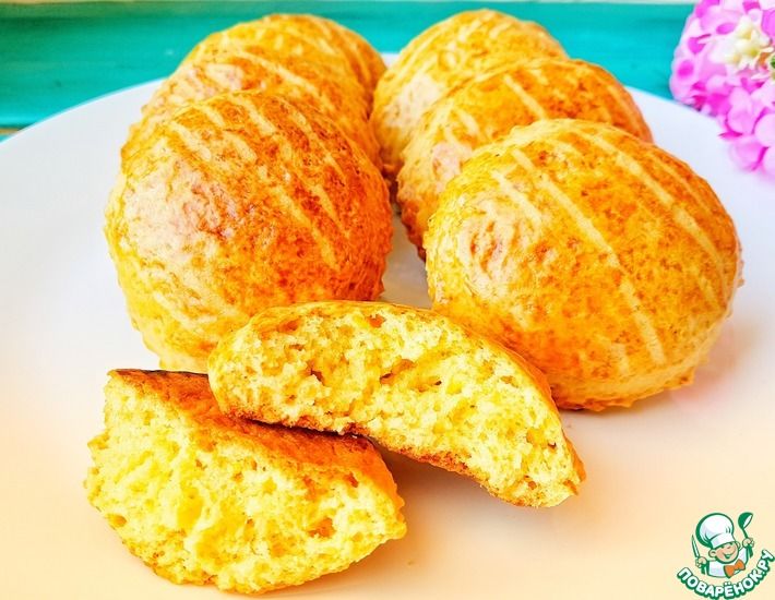 Рецепт: Апельсиновые мягкие и вкусные печенья