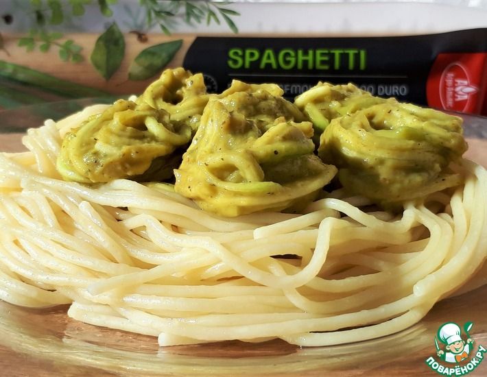 Рецепт: Кабачковые спагетти на спагетти