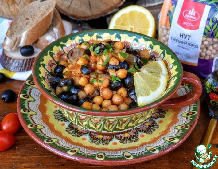 Рецепт: Нут с маслинами по-испански