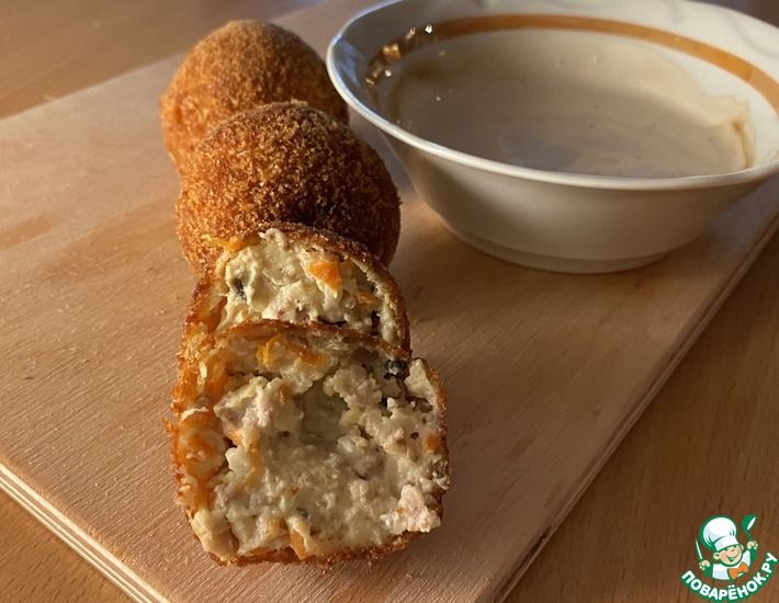 Рецепт: Мясные крокеты в кляре