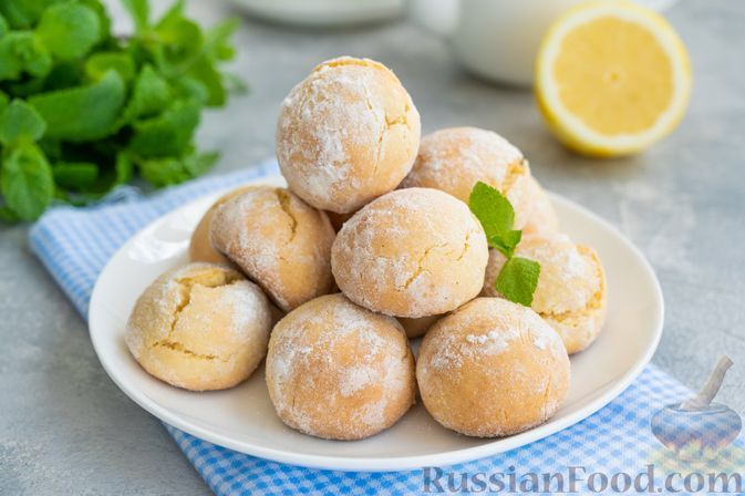 Фото к рецепту: Песочное печенье с лимонной цедрой