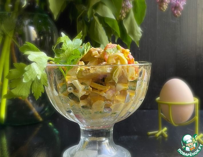 Рецепт: Кабачковый салат «Нежный»
