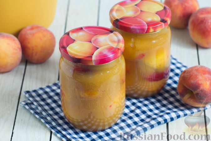 Фото к рецепту: Консервированные персики в собственном соку (без сахара)