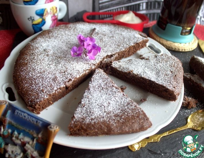 Рецепт: Шведский шоколадный пирог