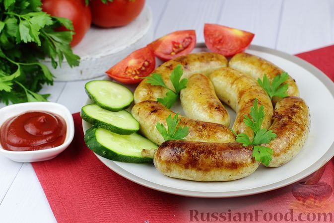 Фото к рецепту: Картофельная колбаса с беконом (в духовке)