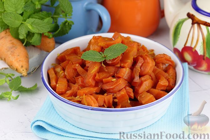 Фото к рецепту: Цукаты из моркови с цедрой лимона и апельсина