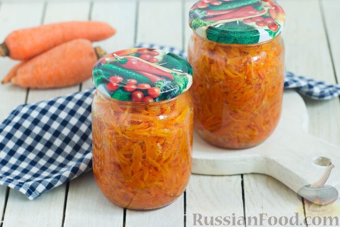 Фото к рецепту: Морковь по-корейски на зиму