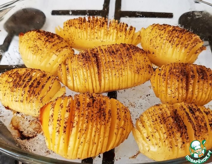 Рецепт: Вкусный и красивый картофель на гарнир