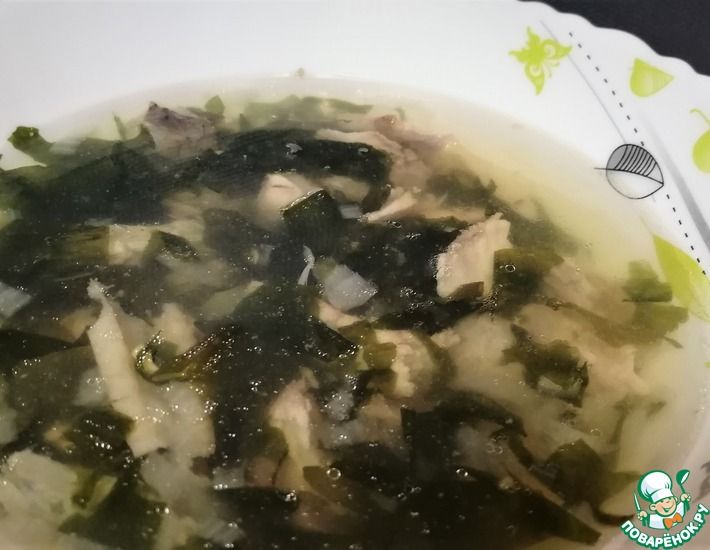 Рецепт: Суп из рыбы с морскими водорослями