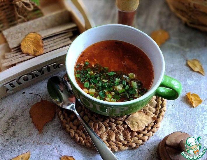 Рецепт: Суп из кильки в томате