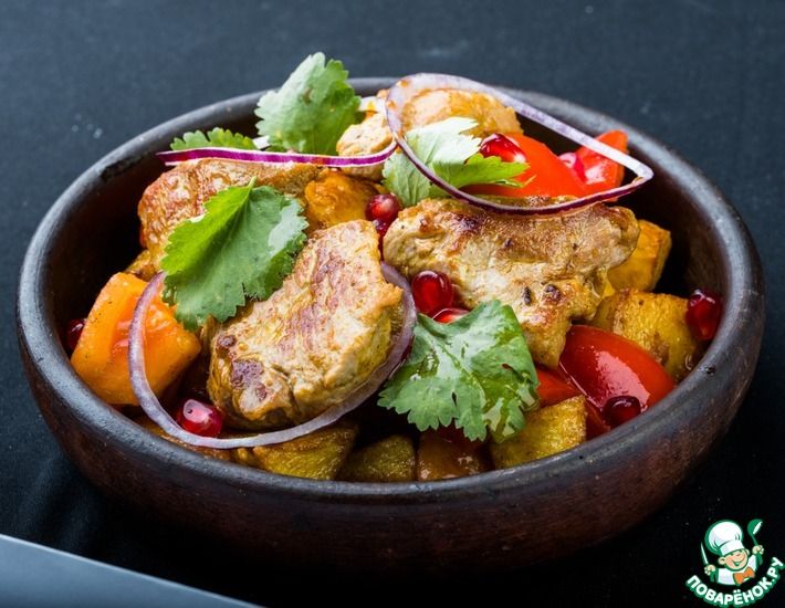 Рецепт: Оджахури-лучшее блюдо из картошки и мяса | Рецепт от Джафара